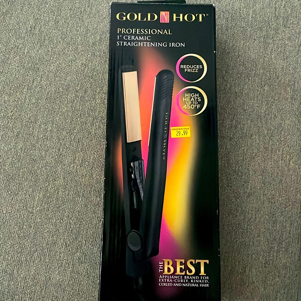 Gold N Hot 1” ceramic straightening iron